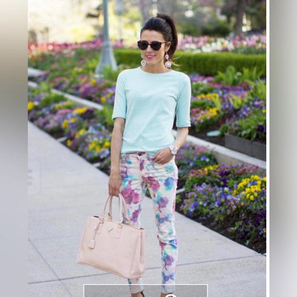 Joe’s Skinny Ankle Jean in Multicolor Floral - Picture 2 of 8